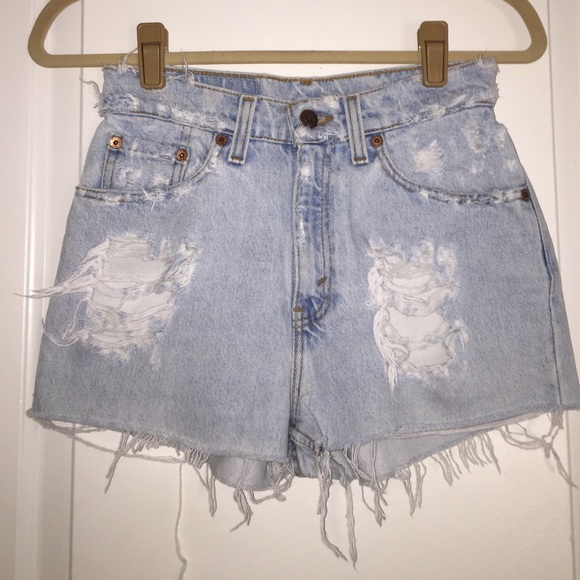 Levi's distressed cutoff shorts