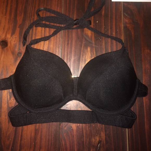 🔴SOLD🔴VS black banded push up bikini top