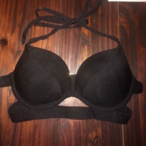 🔴SOLD🔴VS black banded push up bikini top