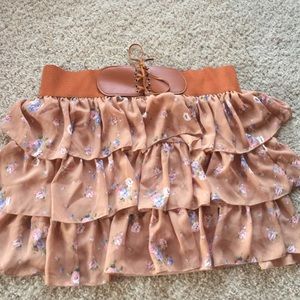 Floral pattern skirt, size 2X