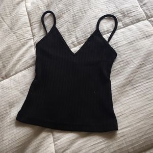 Cropped v neck Brandy tank