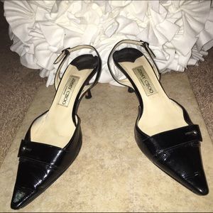 JIMMY CHOO slingback pumps. Size 37 1/2 or size 7