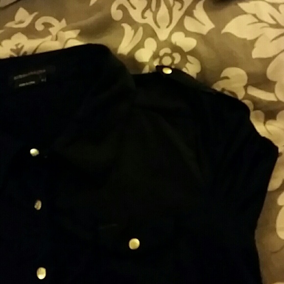 Black snap  down with gold snap - Picture 3 of 3