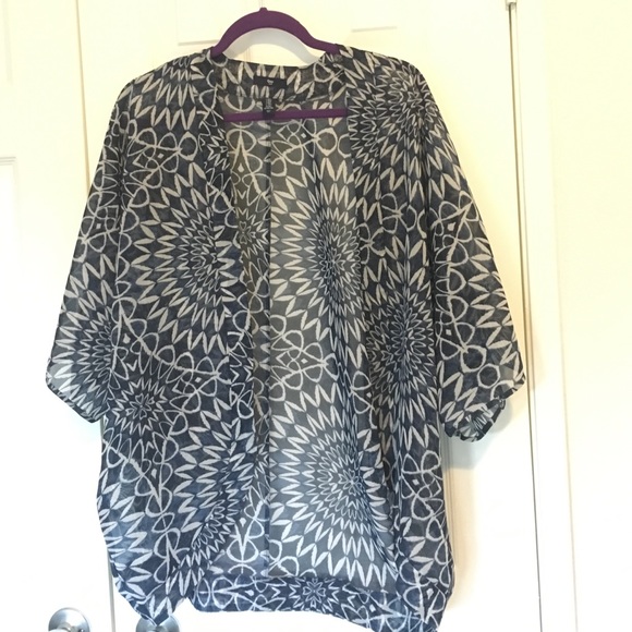 Sheer Printed GAP Kimono