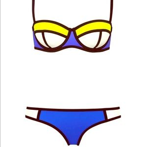 Triangle Poppy Blue Crush Bathing Suit
