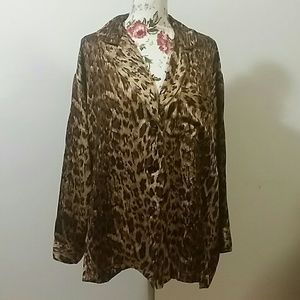 Paula Carbone Pure Silk Pajama Top- Med