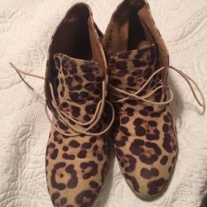 Madden Girl leopard booties