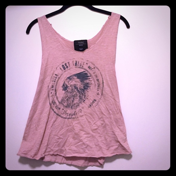 "Lost Tribe" light pink tank top