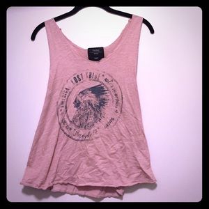 "Lost Tribe" light pink tank top