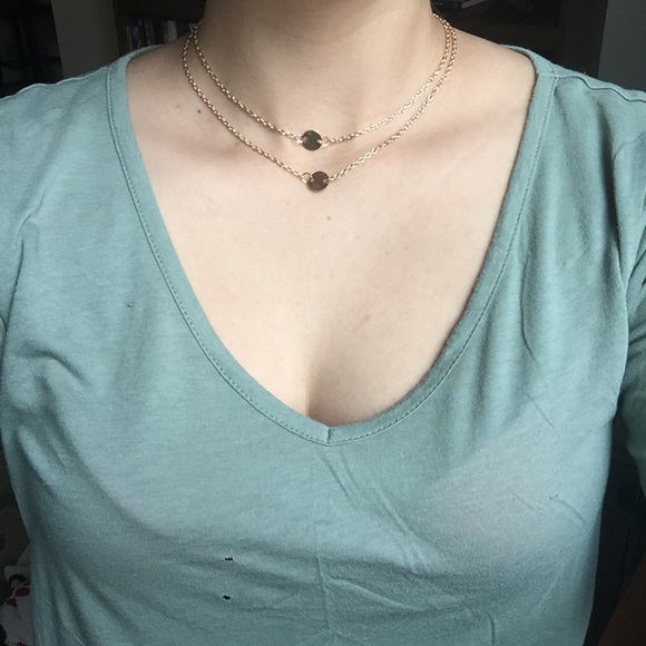 Double Coin Necklace - Picture 2 of 2