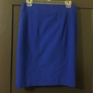 Express royal blue pencil skirt
