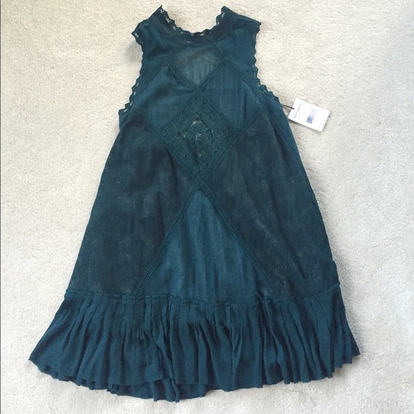 Free People Forest Green Dress