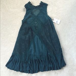 Free People Forest Green Dress