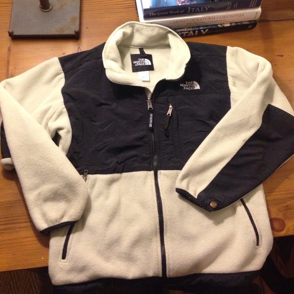 North Face Denali Jacket - cream/black size M
