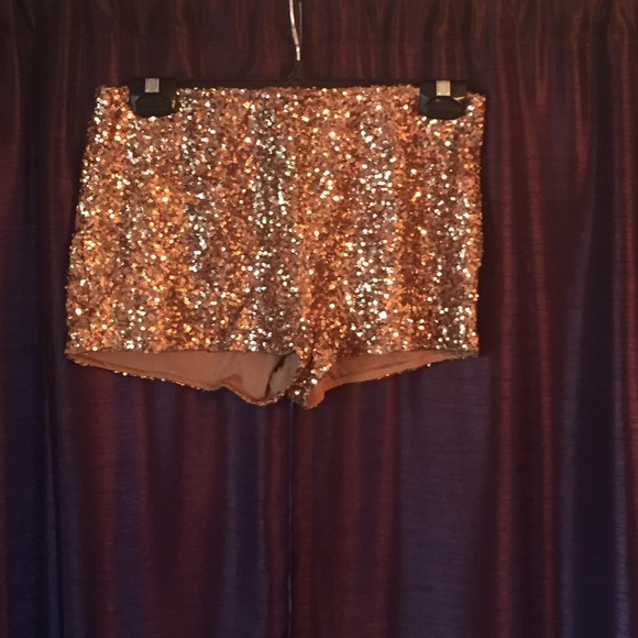Gold Sequins hot shorts