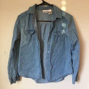 Soft Denim Button Up