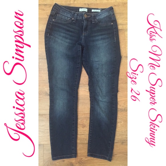 Jessica Simpson Kiss Me Super Skinny Jeans Sz 26
