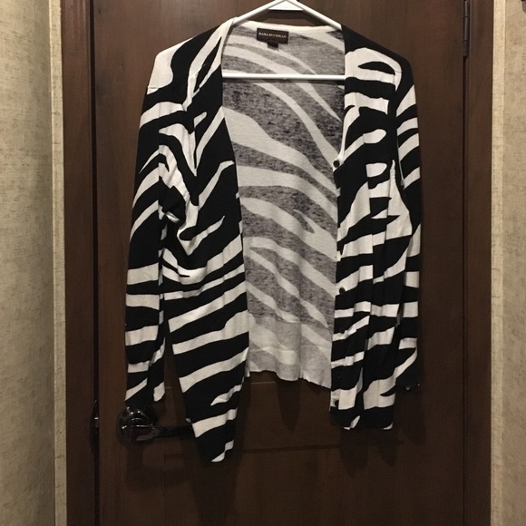Zebra button up cardigan