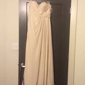 Champagne bridesmaids dress
