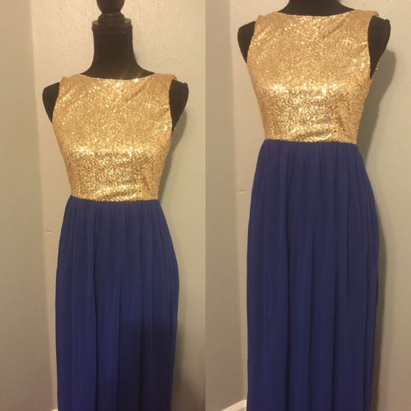 Sequin Maxi Dress Sm, Med, Lg - Picture 2 of 3