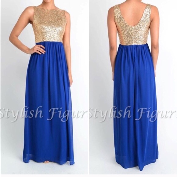 Sequin Maxi Dress Sm, Med, Lg - Picture 3 of 3