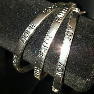 Bangle Triple Silver Boutique Style