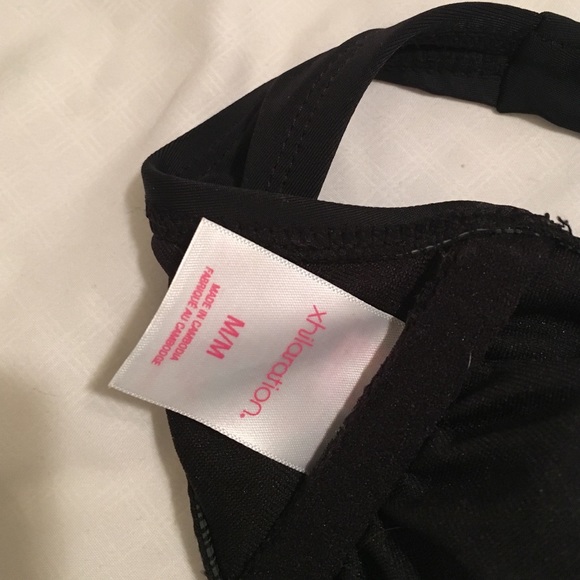 Black fringe bathing suit top - Picture 3 of 3