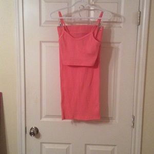 Go Jane Pink Crop Co-Ord Set (New)