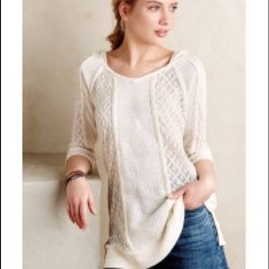 Anthro diamond pattern hooded tunic