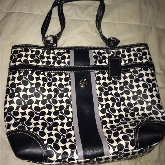 Coach Chelsea heritage stripe handbag tote purse