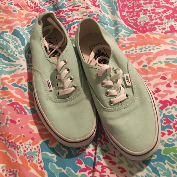 SOLD! Mint colored Vans