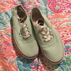 SOLD! Mint colored Vans