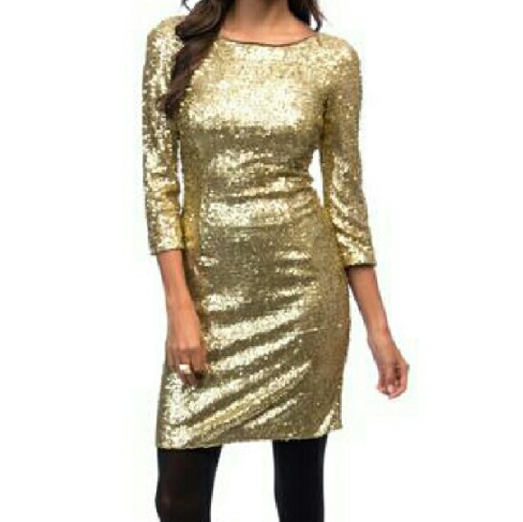 Gold Sequin Dress