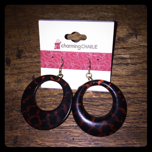 Funky chunky dangly earrings. Never worn. NWT
