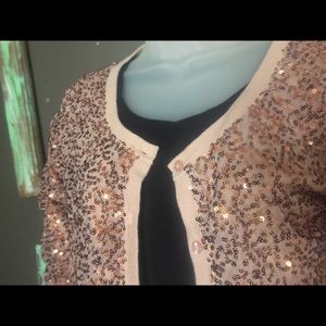 AE gold Sequined cardigan
