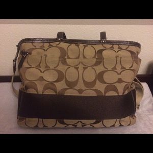 Signature coach baby bag