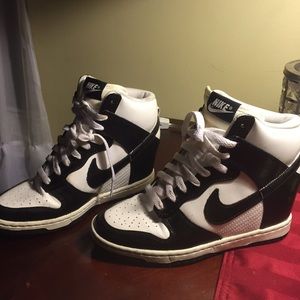 Nike women's high top wedge