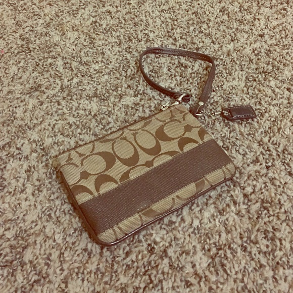 Brown Coach Wristlet