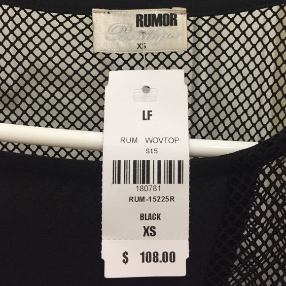 LF Black Mesh Back Top - Picture 2 of 4