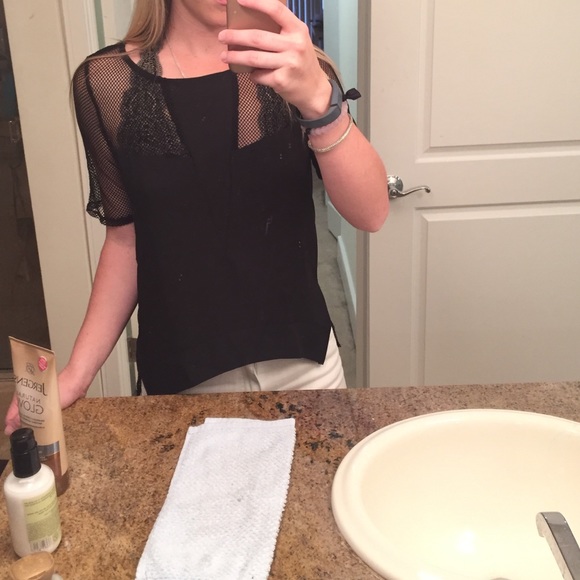 LF Black Mesh Back Top - Picture 3 of 4