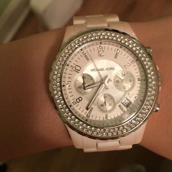 White Michael Kors watch