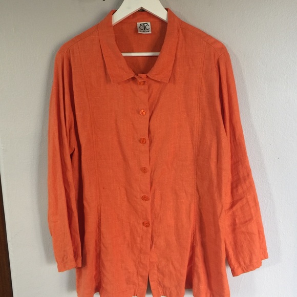 Linen Button Up - Picture 3 of 3