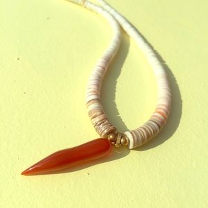 Heishi Necklace: Chili Pepper