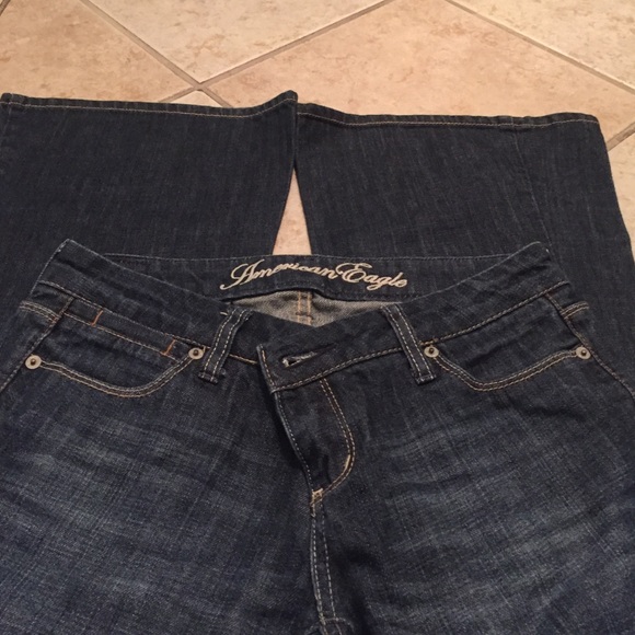 Dark denim jeans