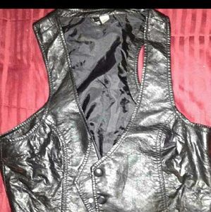 Pleather vest