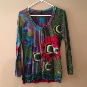 desigual long sleeve top