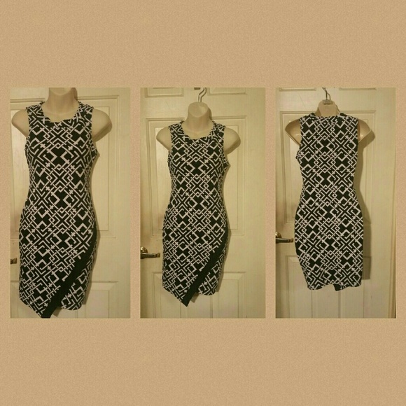 Mini Dress  Black and white