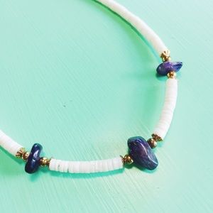 Heishi Necklace: Amethyst