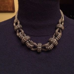 Silver chunky necklace