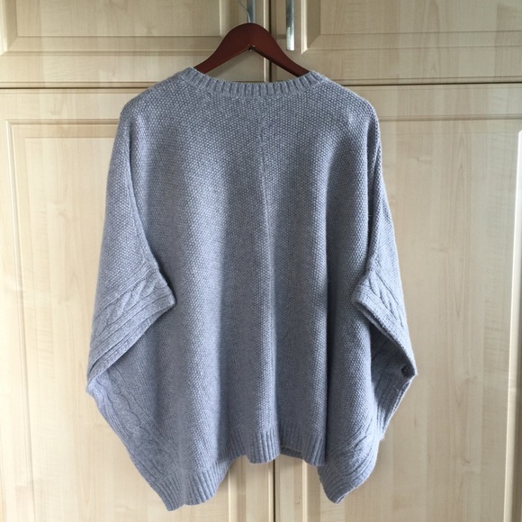 Poncho Sweater-"Blue" from Saks - Picture 2 of 4